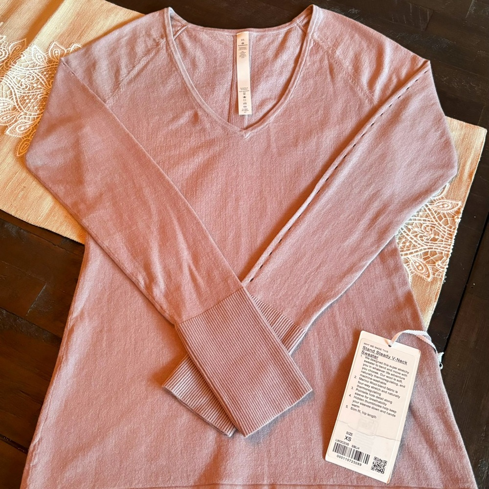 Lululemon Stand Steady V-Neck Sweater Size XS